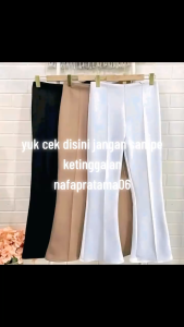 Celana Cutbray scuba Premium - Lose pants Pinggang Highwaist Bahan Scuba