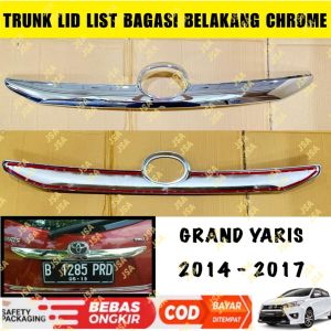 Trunk Lid Grand Yaris 2014 2017 List Bagasi Belakang Chrome .