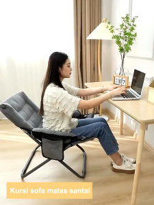 Kursi Lipat Kursi Santai Lipat Kursi Malas Kursi Lipat Portable Folding Bed Ranjang Dengan Pijakan Kaki
