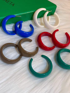 Elegant Silver Needle C-Shaped Circle Ear Cuff Vintage Hong Kong Style Fashionable Autumn Winter Trendy Jewelry Accessory