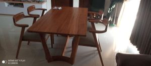 meja makan minimalis kayu jati