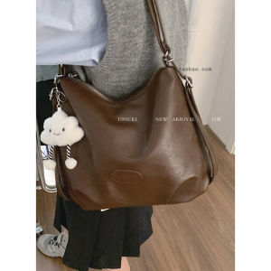 Large Capacity Commuter Bag for Women 2024 New Retro Fashion Single Shoulder Bag Korean Minimalist Versatile Tote Bag