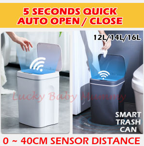 Smart Designer Stylish Waste Trash Rubbish Dust Bin Dustbin Automatic Infrared Sensor Soft Closing / Rainbow