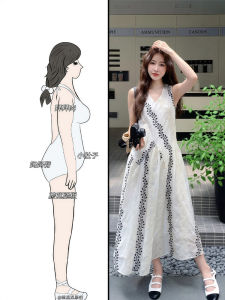 French Elegant Lace Hook Flower Sleeveless Vest Dress Women Summer plus Size Beautiful Waist Cinched Long Dress A-Line Skirt