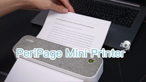 Peripage A40 เครื่องปริ้นพกพา เครื่องปริ้นกระดาษความร้อน ปริ้นกระดาษA4 ไม่ใช้หมึก พิมพ์ได้ต่อเนื่อง ความเร็วในการพิมพ์ 203mm/s