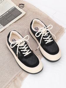 Feiyue Womens Shoes Steamed Bread Board Shoes Official Flagship Store Casual Comfortable Retro Platform Shoes Easiest for Match Chic Canvas Shoes for Women