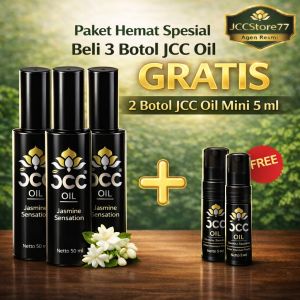 HOT PROMO JCC OIL  Beli 3 Botol JCC Oil GRATIS 2 botol JCC Oil mini 10ml Minyak Balur Minyak Pijat Minyak Gosok
