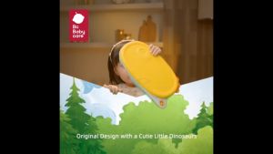 BC BABYCARE Baby Training Plate Set easy to use for baby food with Compartment Round edges With Fork and Spoon and Non slip Base