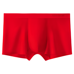B&C.Room | Antibacterial Red Cotton Underwear for New Year Four-corner Mens