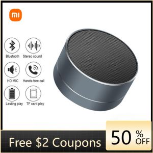 ♥Ready Stock Limit Free Shipping♥Xiaomi A10 Wireless Bluetooth Speaker Outdoor Subwoofer Mini Portable Speaker FM radio Music Speake For Cell Smartphone Support SD Card