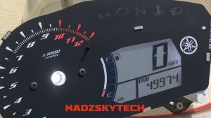 YAMAHA SNIPER V1 SET POLARIZE BOTTOM AND FRONT FILM ONLY  DIY SUNBURN FILM SPEEDOMETER GAUGE