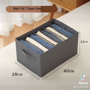 Hộp Đựng Quần Áo Chia Ngăn Đa Năng Giúp Phân Chia Sắp Xếp Đồ Dùng Cá Nhân Tủ Quần Áo Gọn Gàng & Tiện Ích
