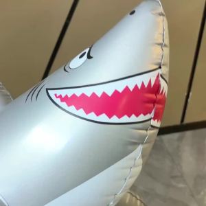 Đồ Chơi Cá Mập Màu Xám Bơm Hơi PVC Cho Bữa Tiệc Bể Bơi Động Vật Nước Cosplay Prop Sinh Vật Biển Mô Hình Biểu Diễn Sân Khấu Dành Cho Lứa Tuổi Từ 14 Trở Lên