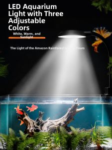 VOA | LED Water Plant Light Waterproof Mini Aquarium Clamp Lamp