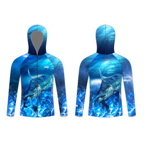 DIAOHAINI | Quần Áo Câu Cá Mùa Hè Nam Dài Tay Hooded Băng Giá Thoáng Khí Oversized Trắng