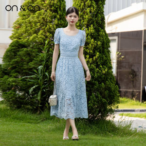 ON&ON | Lace Floral Waist-Slimming Elegance Dress