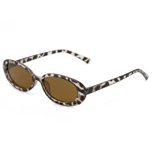 Retro Classic Small Oval Sunglasses Women Fashion Champagne Lens Shades UV400 Men Trending Street Photography Sun Glasses