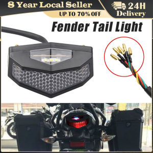 Motorcycle Warning LED Lights: Waterproof Brake Stop Rear Signal Lamps for ATV, Dirt Pit Bike & Universal Motocross