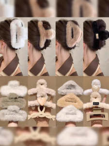 Large Winter Hair Clip for Back of Head High-end Sensation 1