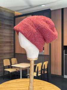 K-style Thick Loose Woolen Cap Children Fall and Winter Heattech Knitted Earflaps Cap Face-Covering All-Match Pile Heap Cap Make Your Face Look Smaller