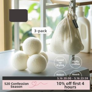 WANYU | Anti-tangle Quick Drying Fluffing Anti-wrinkle Wool Balls