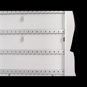 Key Box with Lock 24 Keys Creative Wall Mount Key Safe Box with Hooks and Key Tag Labels