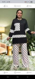 coordinates casual or formal terno 3/4 sleeve fashion