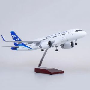 47cm Large Scale Aircraft China Express A320 Diecast Resin Airplane Model Kit With Landing Gear Wheel For Display Collection Gif