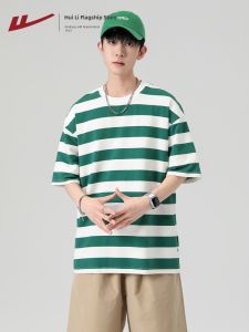Warrior | Striped Casual Loose T-Shirt Men