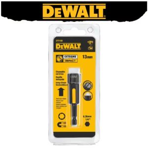 DeWalt | DEWALT DT7450 Cleanable Hex Magnetic Nut Socket Driver 1/4 13mm Power Tool Accessory Sold Separately