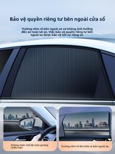 MONLEYTA | Vỏ cửa sổ ô tô chống muỗi cách nhiệt thoáng khí mát mẻ bảo mật chống ánh sáng lưới cửa sổ ô tô đa năng