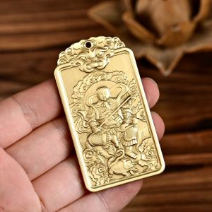 Brass Zhenwu Tati Pendant Item Wealth Fortune Fortune Fortune Chain Ornament Continuous Wealth Key Ring Pendant Decoration Collection