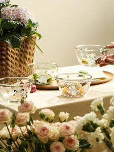 Bát Thủy Tinh Borosilicate Cao Chống Nhiệt Cho Trẻ Em Bát Đựng Salad Trái Cây Bát Đựng Đồ Ăn Nhẹ Bát Đựng Thức Ăn Bổ Sung Sáng Cho Trẻ Em