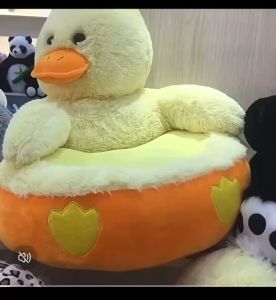 Lazy Sofa Kids Sofa Small Sofa Chair Bean Bag Cartoon Shape Sofa Cartoon Animal Seat Bear Sofa Panda Sofa Duck Pig Rabbit Monkey Elephant Cute Plush Children Sofa Bedroom Living Room Baby Tatami Seat