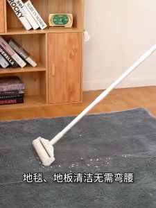 ลูกกลิ้งเก็บฝุ่น 24ซม/19ซม ลูกกลิ้งเก็บขน ม้วนกาว*5  ลูกกลิ้งฝุ่น ลูกกลิ้งขนแมว ความกว้าง ยาวสุด 113 ซม ด้ามจับปรับได้ ปรับความยาวได้