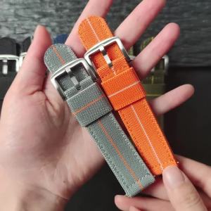 Double Layer Elastic Nylon Strap for Omega for Seiok 20mm 22mm Nylon Sailcloth Watch Band Expansion Watch Women Mens Bracelet