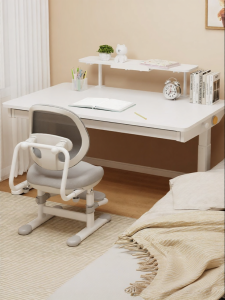 QINGJIE | Adjustable White Study Desk Set