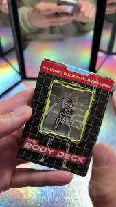 Multi-Purpose Body Transparent Playing Cards The Body Deck Cards Reusable Body Transparent Playing Cards for Card Collectors 