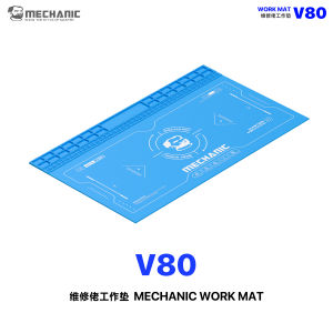 MECHANIC | MECHANIC V80 Silicone Soldering Mat Heat Resistant Repair Work Pad with Component Storage Slots for Phone PCB BGA Repair