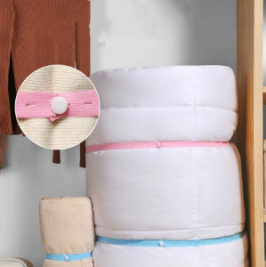 กางเกง Kaus Band ผ้าไนล่อนแบนอเนกประสงค์พับได้ปรับได้กางเกง10ชิ้นพร้อมกระดุมสำหรับจัดเก็บสายยึด