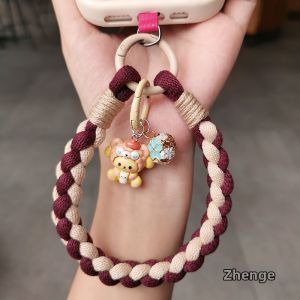 ZHENGEGE | Antitheft Braid Design Decorative Phone Strap for Travel