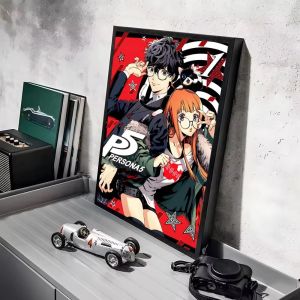 KAYOU | Tự Làm Tranh Gắn Đá Bộ P-Persona 5 Game Full Khảm Vuông/Hình Tròn Kim Cương Thủ Công Tác Phẩm Nghệ Thuật Tinh Tế Trang Trí Nhà Quà Tặng