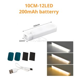 10/20/30/50cm Rechargeable Touch Smart LED Desk Lamp Dimmable Uniform Lighting Eye Protection Night Light for Bedroom Study Offi