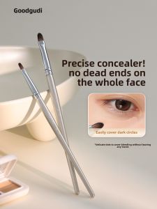 Goodi Flat Head Concealer Brush Tongue Type Makeup Brush for Detail Blending Covering under Eye Circles Fine Line Concealer