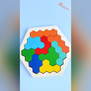 Puzzle Warna-warni Kayu Untuk Edukasi Anak B480