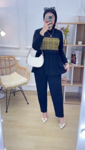 youras setcel muslim wanita kaos knit rajut import terbaru terlaris termurah cod