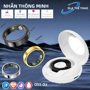 Nhẫn Thông Minh Bluetooth Dành Cho Nam/nữ Chống Nước IP68 Theo Dõi Sức Khỏe Với Chức Năng Theo Dõi Giấc Ngủ Oxy Trong Máu Nhiều Chế Độ Thể Thao Đếm Bước Chân