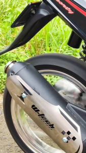 WTECH EXHAUST KNALPOT STANDART RACING BLACK COATING TAMENG STANLEES PNP ALL MATIC BEAT VARIO MIO NMAX DLL