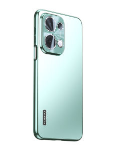 เคสโทรศัพท์มือถือแบบบางเฉียบพร้อมฟิล์มเลนส์ Green Caterpillar สำหรับ OPPO Reno13 Reno12 Reno11 Reno13 pro Reno14 ป้องกันการตกหล่น