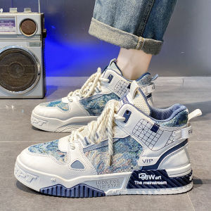 High Top Mens Canvas Shoes Summer Sports Casual Thick Bottom Heightening Middle School Students Trendy Shoes Big Kids